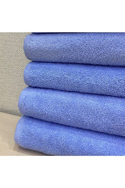 AYHANHOME 100% bumbac, extra moale, albastru, 4 bucati, prosoape pentru coafura sportiva 50x90