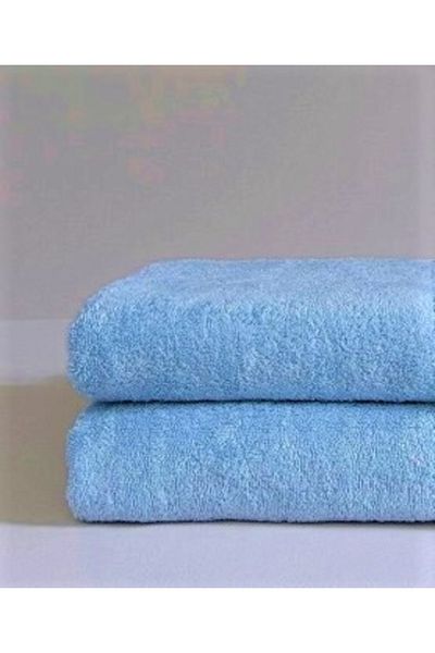 AYHANHOME 100% bumbac, extra moale, albastru, 2 piese, 50 x 90 Prosop de fata pentru coafura sportiva