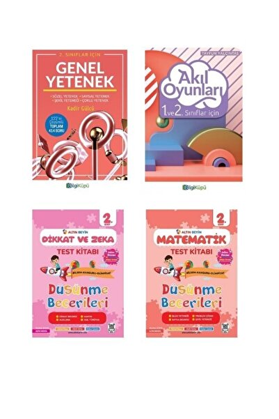 Tudem Yayınları 2 Sınıf Genel Yetenek Akıl Oyunları Matematik Dikkat Zeka Tes...