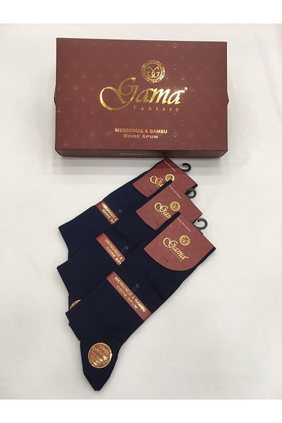 Gama Çorap 3 τεμάχια Mercerized + Bamboo Blended 100% Natural Nylon Λεπτές καλοκαιρινές ανδρικές κάλτσες