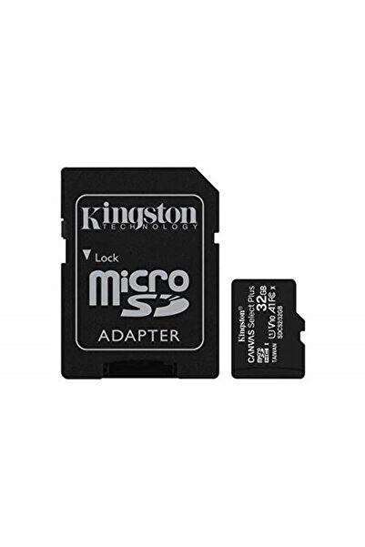 TOPTAN TÜRKİYE Kingston 32Gb Microsdhc Canvas Select Plus 100R A1 C10 Card + ...