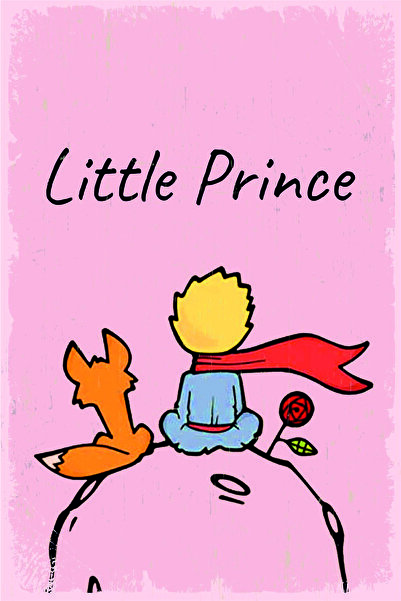 RET Dizayn Micul Prinț Aspect decorativ retro cu ramă de masă din MDF