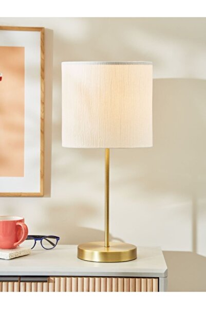 Emg DesiGn Gold Leg White Cylinder Modern Metal Lampshade Night Lamp