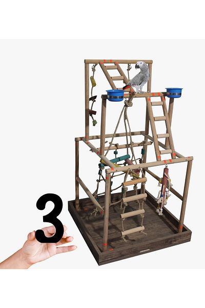 SERTİCARET Parrot Perch and Play Track