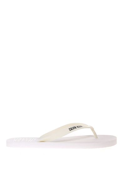 Calvin Klein Hm0hm00545ycd Polyurethane White Men's Slippers