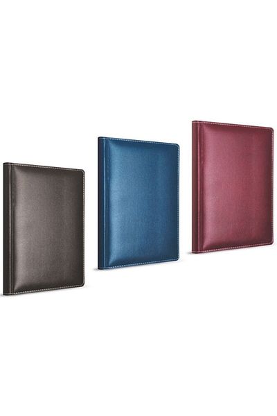 Gıpta Modelist Rope Stitching Leather Covered Notebook (17*24)-160 Sheets ( Checkered)