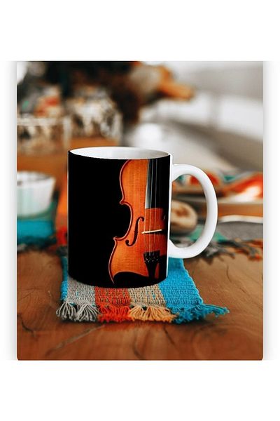 Herşey Nota Violin Instrument Mug