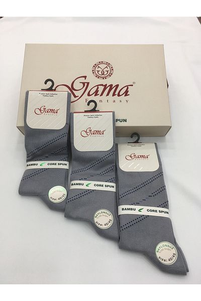 Gama Çorap 3 τεμάχια μπαμπού 100% φυσικές λεπτές καλοκαιρινές ανδρικές κάλτσες χωρίς νάιλον