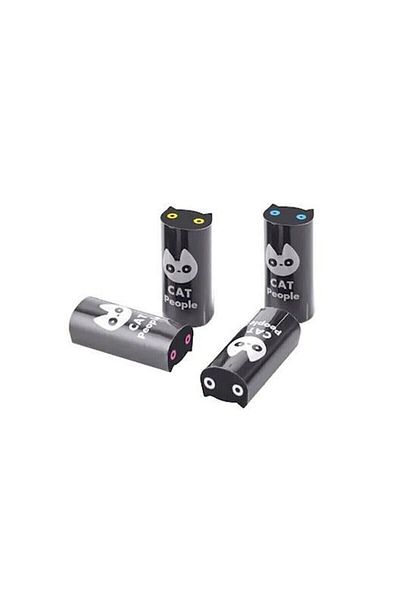 Adel 4 Pieces Eraser Cat Model Black