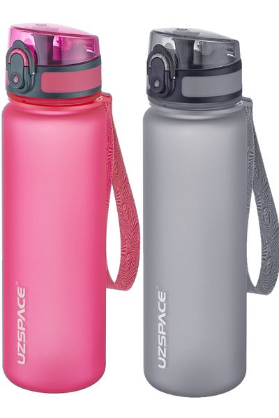 Uzspace Set of 2 500ml Tritan Water Bottle