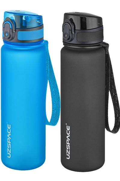 Uzspace Set of 2 500ml Tritan Water Bottle