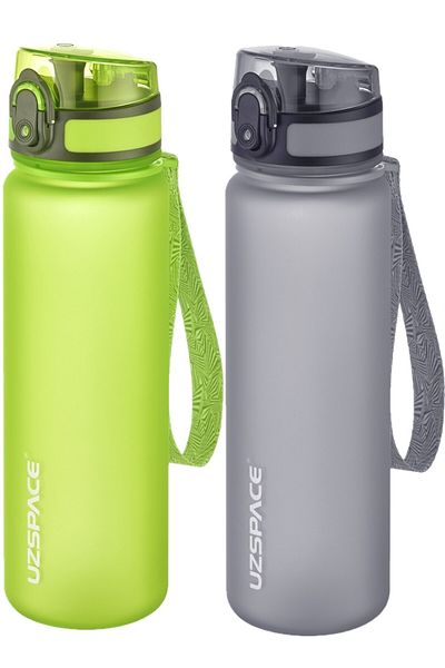 Uzspace Set of 2 500ml Tritan Water Bottle