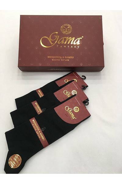 Gama Çorap 3 bucăți de șosete de vară pentru bărbați, 100% naturale, fără nailon, amestecate cu mercerizat + bambus