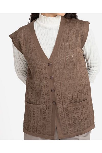 ece bayan giyim Mercerized Mink Mother Vest