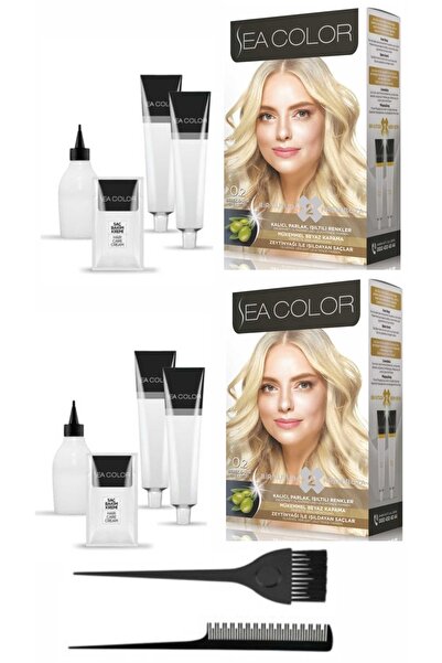 Sea Color Bir Kutuda 2 Boyama X2 Adet 0.2 Bebek Sarısı+tarak-fırça