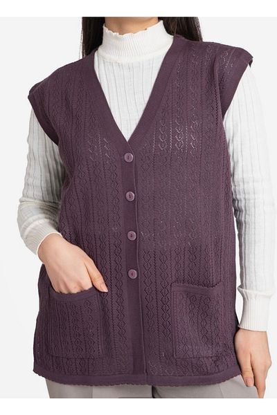 ece bayan giyim Mercerized Dried Rose Mother Vest