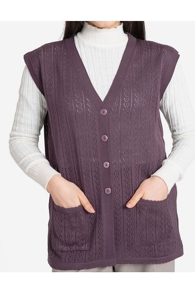 ece bayan giyim Mercerized Dried Rose Mother Vest