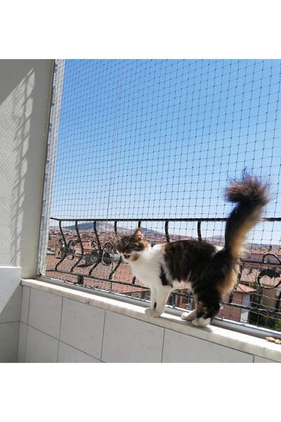 Artı Kedi Kümes Filesi 2x2mt 4m2 Balkon Kuş Teli Plastik Döküm Kopmaz Çürümez
