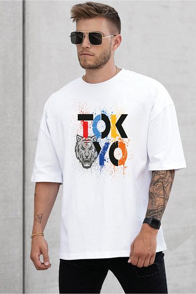 SUNFREE Μπλουζάκι Unisex με στάμπα του Τόκιο