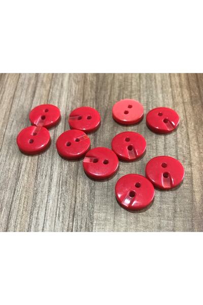 Öztürk Notched Polyester Mother of Pearl Button 14mm. Pack of 10.