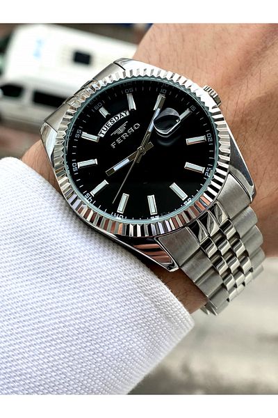 FERRO Original Steel Men's Watch + Bracelet Gift
