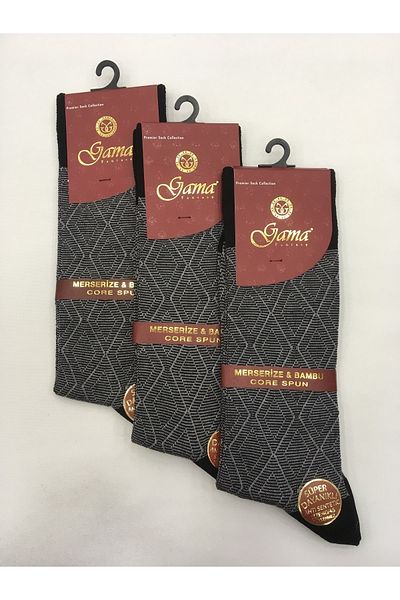 Gama Çorap 3 τεμάχια Mercerized + Bamboo Blended 100% Natural Nylon Δωρεάν Καλοκαιρινές Λεπτές Ανδρικές Κάλτσες