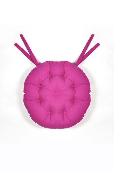 Kuscini Pofidik Natura 40 Yuvarlak Bağcıklı Sandalye Minderi - Mürdüm