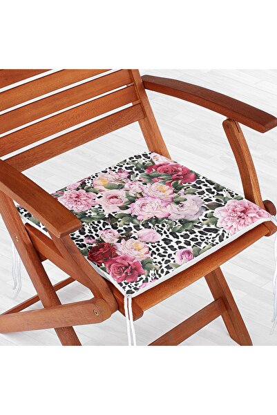 Realhomes Стілець з цифровим принтом і блискавкою з леопардовим візерунком