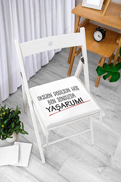 Realhomes Özel Tasarım Oksijen Değilsin Dijital Baskılı Modern Fermuarlı Sand...