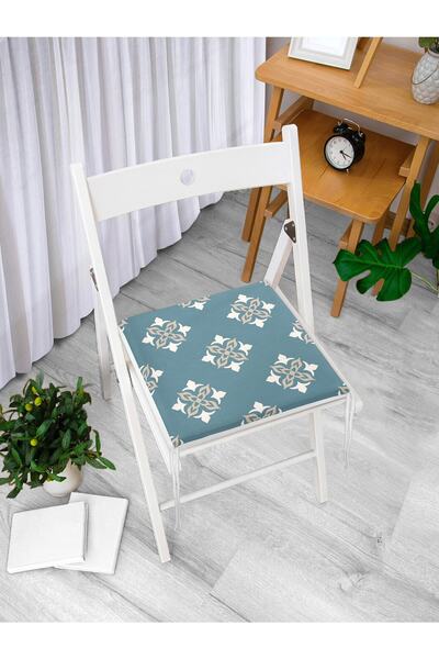 Realhomes Jastuk za stolicu sa patentnim zatvaračem i damask uzorkom
