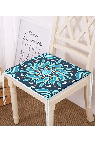 Realhomes Сучасна подушка для стільця з цифровим принтом у вигляді візерунку ...