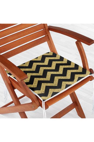 Realhomes Чорна підлога з золотим серцевим візерунком, цифровий друк, сучасна...