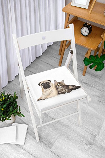 Realhomes Милий собака і кішка з малюнком Милий сучасний стільцевий подушка н...