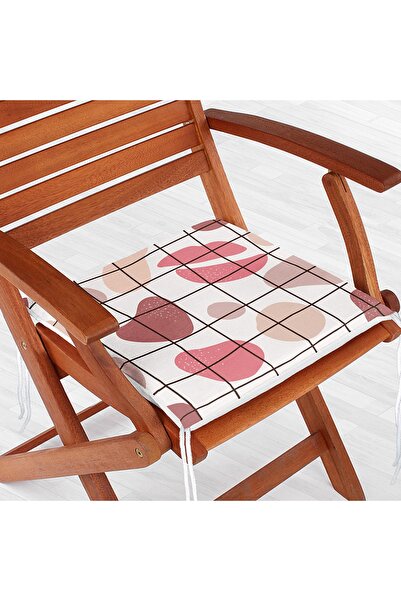 Realhomes Кольорові богемні квадратні лінії з цифровим принтом, сучасна подуш...