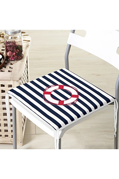 Realhomes Pernă de scaun modernă imprimată digital cu fermoar, cu desene geometrice colorate pe fundal alb