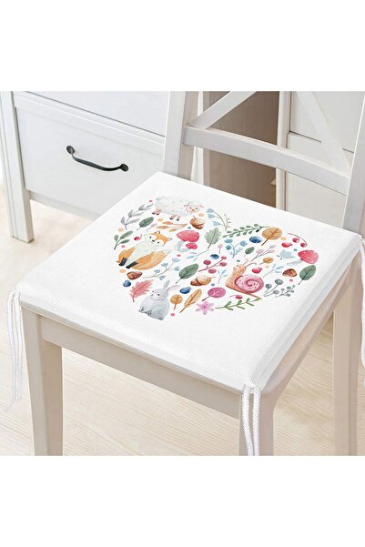 Realhomes Сучасна подушка для стільця з цифровим принтом на тему природи з мо...