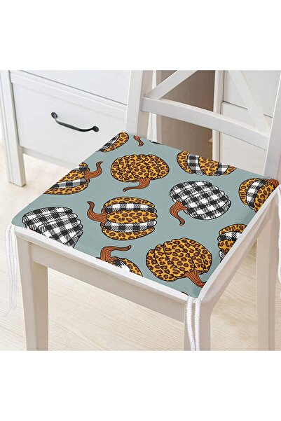 Realhomes Сучасна подушка для стільця з цифровим принтом у вигляді гарбуза в ...