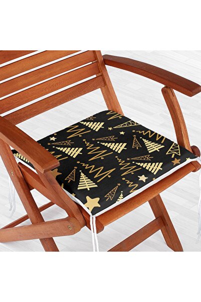 Realhomes Сучасна подушка для стільця з цифровим принтом у вигляді соснового ...