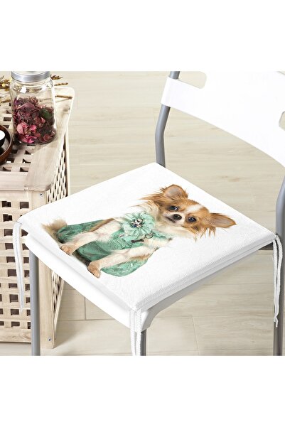 Realhomes Милий собака з цифровим принтом, сучасна подушка для стільця на бли...