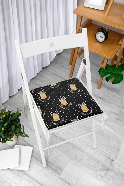 Realhomes Сучасна подушка для стільця з цифровим принтом у вигляді дзвіночків...