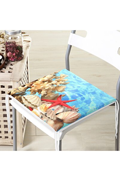 Realhomes Kırmızı Deniz Yıldızı Özel Tasarımlı Dijital Baskılı Modern Fermuar...