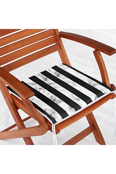 Realhomes Мармуровий та чорний смугастий цифровий друк на блискавці для стільця
