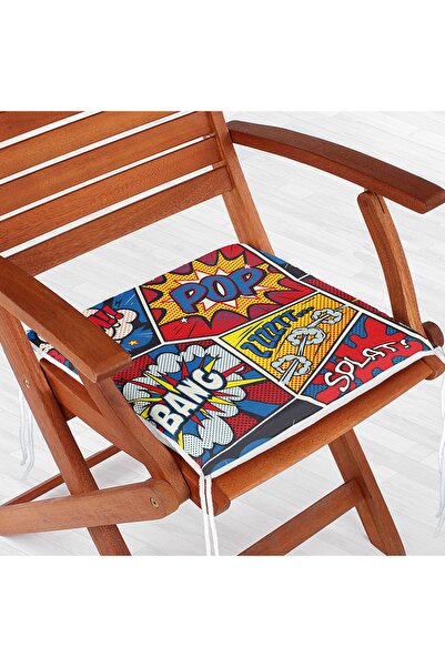 Realhomes Μοντέρνο Pop Art Design Ψηφιακό εμπριμέ μοντέρνο μαξιλάρι καρέκλας ...