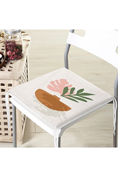 Realhomes Сучасна подушка для стільця з цифровим принтом Onedraw на пастельно...