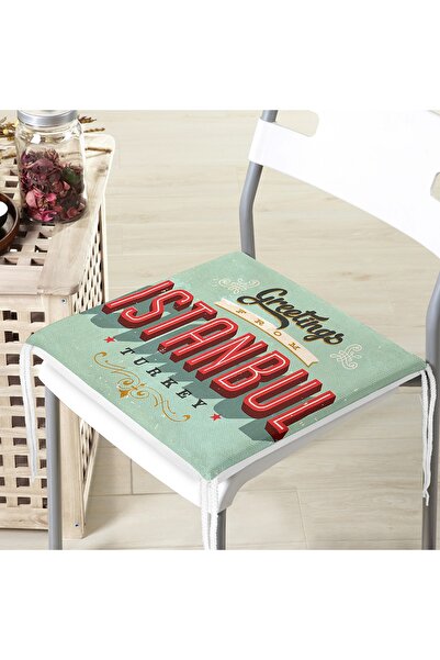 Realhomes Jastuk za stolicu sa digitalnim štampanjem i rajsferšlusom u istanb...