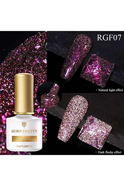 Born Pretty Reflectıve Flash (reflektörlü) Parıltılı Kalıcı Oje Rgf07