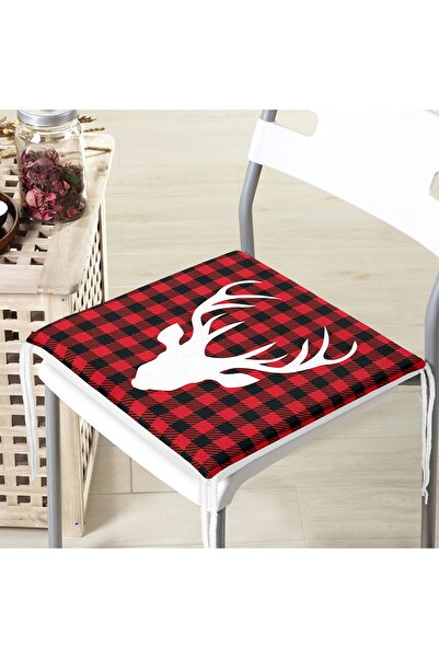 Realhomes Μαξιλάρι καρέκλας με φερμουάρ με φερμουάρ με θέμα την Πρωτοχρονιά