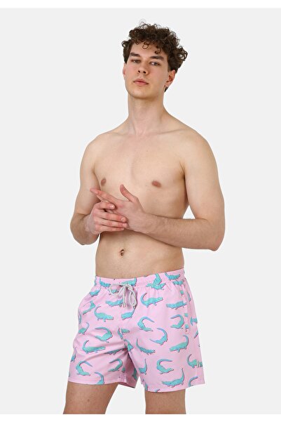 John Frank Crodile Pink Deniz Şortu