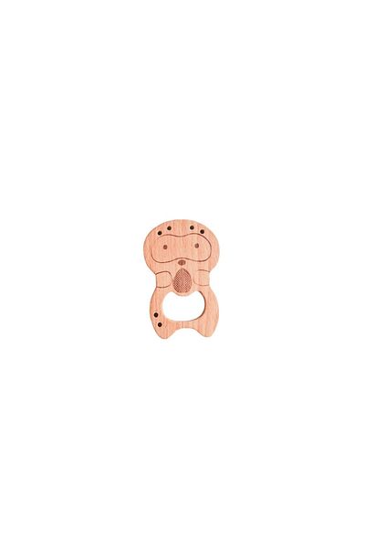 HOBİREYON Raccoon Figured Perforated Teether Ring