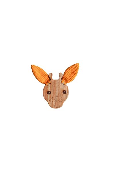 HOBİREYON Amigurumi Giraffe Organic Teether